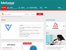 Tablet Screenshot of educentar.net
